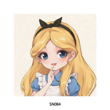 Load image into Gallery viewer, 20*20cm DIY Disney Princesses Painting Framed Canvas Painting Paint By Numbers Digital Painting Drawing Practice Birthday Gift Home Bedroom Wall Decoration