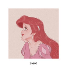 Load image into Gallery viewer, 20*20cm DIY Disney Princesses Painting Framed Canvas Painting Paint By Numbers Digital Painting Drawing Practice Birthday Gift Home Bedroom Wall Decoration