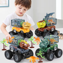 Load image into Gallery viewer, Mini Dinosaur Engineering Trucks Children Inertia Car Toy Excavators Boy Toy Car Transport Truck Model Car Kids Games