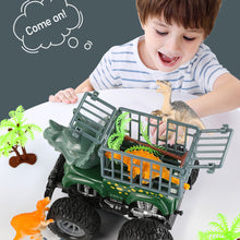 Load image into Gallery viewer, Mini Dinosaur Engineering Trucks Children Inertia Car Toy Excavators Boy Toy Car Transport Truck Model Car Kids Games