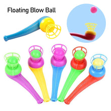 Load image into Gallery viewer, Kids Magic Tricks Floating Blow Balls Tube Toy Traditional Plastic Suspension Blowing Ball Recall Children Classic Toys Gifts