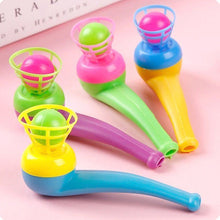 Load image into Gallery viewer, Kids Magic Tricks Floating Blow Balls Tube Toy Traditional Plastic Suspension Blowing Ball Recall Children Classic Toys Gifts