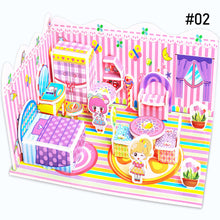 Load image into Gallery viewer, Children DIY 3D Assembled House Toy Manual House Simulation Villa Puzzle Castle Building Fun Puzzle Foam Board For Kids Gift