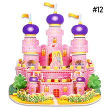 Load image into Gallery viewer, Children DIY 3D Assembled House Toy Manual House Simulation Villa Puzzle Castle Building Fun Puzzle Foam Board For Kids Gift