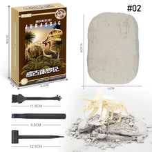 Load image into Gallery viewer, Dinosaur Fossil Excavation Kits Education Archeology Exquisite Jurassic Toy Set Game Action Children Figure Skeleton Model Gift