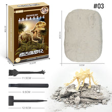 Load image into Gallery viewer, Dinosaur Fossil Excavation Kits Education Archeology Exquisite Jurassic Toy Set Game Action Children Figure Skeleton Model Gift