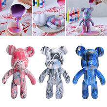 Load image into Gallery viewer, Handmade Diy Graffiti Bearbricklys Statue Figure Personality Creative Violent Bear Vinyl Fluid Bear Home Shop Decor
