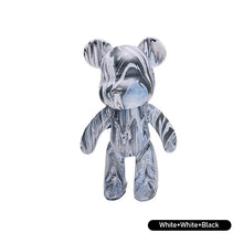 Load image into Gallery viewer, Handmade Diy Graffiti Bearbricklys Statue Figure Personality Creative Violent Bear Vinyl Fluid Bear Home Shop Decor