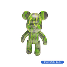 Load image into Gallery viewer, Handmade Diy Graffiti Bearbricklys Statue Figure Personality Creative Violent Bear Vinyl Fluid Bear Home Shop Decor