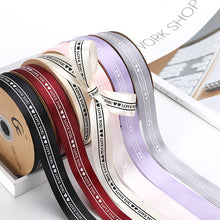 Load image into Gallery viewer, 25mm 45M/Roll Polyester Letter Ribbons Birthday Party Decoration Supplies Gift Box Wrapping Ribbons Handmade Material
