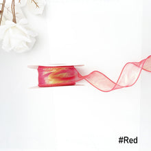 Load image into Gallery viewer, Fishtail Yarn Ribbon Flower Packaging Material Floral Florist Wrapping Supplies Snow Yarn Ribbon Wave Band