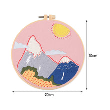 Load image into Gallery viewer, DIY Scenery Embroidery Handcraft Needlework Cross Stitch Kit Cotton Embroidery Painting Embroidery Hoop Home Decor