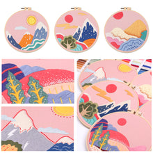 Load image into Gallery viewer, DIY Scenery Embroidery Handcraft Needlework Cross Stitch Kit Cotton Embroidery Painting Embroidery Hoop Home Decor