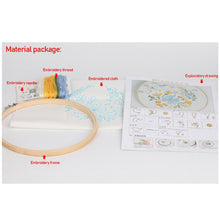 Load image into Gallery viewer, DIY Scenery Embroidery Handcraft Needlework Cross Stitch Kit Cotton Embroidery Painting Embroidery Hoop Home Decor