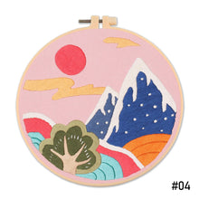 Load image into Gallery viewer, DIY Scenery Embroidery Handcraft Needlework Cross Stitch Kit Cotton Embroidery Painting Embroidery Hoop Home Decor