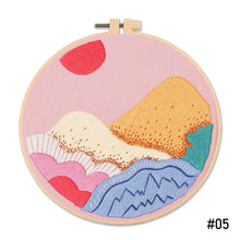 Load image into Gallery viewer, DIY Scenery Embroidery Handcraft Needlework Cross Stitch Kit Cotton Embroidery Painting Embroidery Hoop Home Decor
