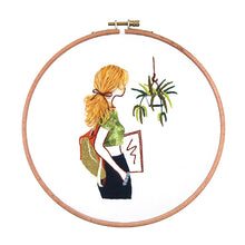 Load image into Gallery viewer, DIY Embroidery Handcraft Needlework Cross Stitch Kit Cotton Embroidery Painting Embroidery Hoop Home Decor