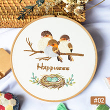 Load image into Gallery viewer, DIY Embroidery Handcraft Needlework Cross Stitch Kit Cotton Embroidery Painting Embroidery Hoop Home Decor