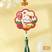 Load image into Gallery viewer, DIY Embroidery Amulet Handcraft Needlework Cross Stitch Kit Cotton Embroidery Safety Gifts For Family Friends Yushou