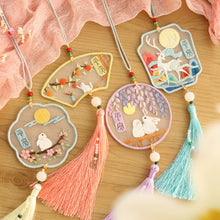 Load image into Gallery viewer, DIY Embroidery Amulet Handcraft Needlework Cross Stitch Kit Cotton Embroidery Safety Gifts For Family Friends Yushou