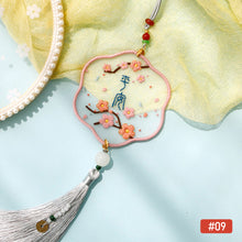 Load image into Gallery viewer, DIY Embroidery Amulet Handcraft DIY Needlework Easy Embroidery Kit Sewing Cloth Material kit Car Pendant