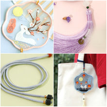 Load image into Gallery viewer, Handmade Embroidered Amulet DIY Needlework Easy Embroidery Kit Sewing Cloth Material kit Car Pendant