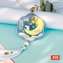 Load image into Gallery viewer, Handmade Embroidered Amulet DIY Needlework Easy Embroidery Kit Sewing Cloth Material kit Car Pendant