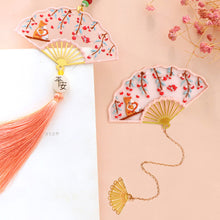Load image into Gallery viewer, Handmade Embroidered Amulet DIY Needlework Easy Embroidery Kit Sewing Cloth Material kit Bookmarks Pendant