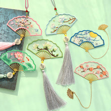 Load image into Gallery viewer, Handmade Embroidered Amulet DIY Needlework Easy Embroidery Kit Sewing Cloth Material kit Bookmarks Pendant