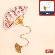 Load image into Gallery viewer, Handmade Embroidered Amulet DIY Needlework Easy Embroidery Kit Sewing Cloth Material kit Bookmarks Pendant