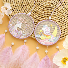 Load image into Gallery viewer, Handmade Embroidered Amulet DIY Needlework Easy Embroidery Kit Sewing Cloth Material kit Dreamcatcher