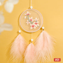 Load image into Gallery viewer, Handmade Embroidered Amulet DIY Needlework Easy Embroidery Kit Sewing Cloth Material kit Dreamcatcher