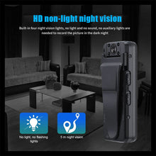 Load image into Gallery viewer, Body Wearable Camera HD Car DVR Video Security IR Night Vision Back Clip Magnetic Mini Camcorders Police Cam