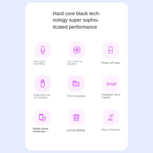 Load image into Gallery viewer, Professional Sound Digtal Recorder Q66 Pendant Encrypted Voice Recorder MP4 MP3 AI Intelligent High-Definition Noise Reduction Voice Recorder