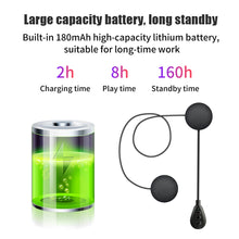 Load image into Gallery viewer, T6 Motorcycle Bluetooth Helmet Headset Wireless Handsfree Earphone Stereo Music Player Helmet Speaker