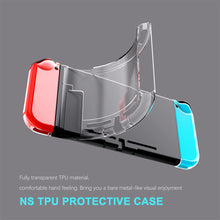 Load image into Gallery viewer, Transparent Protective Case for Nintendo Switch Dockable Hard Shell Crystal Cover OLED Clear Case Screen Protector Accessories