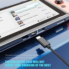 Load image into Gallery viewer, Transparent Protective Case for Nintendo Switch Dockable Hard Shell Crystal Cover OLED Clear Case Screen Protector Accessories