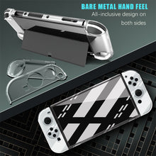 Load image into Gallery viewer, Transparent Protective Case for Nintendo Switch Dockable Hard Shell Crystal Cover OLED Clear Case Screen Protector Accessories