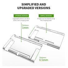 Load image into Gallery viewer, Transparent Protective Case for Nintendo Switch Dockable Hard Shell Crystal Cover OLED Clear Case Screen Protector Accessories
