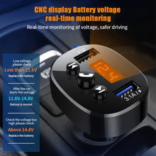 Load image into Gallery viewer, Car Bluetooth-compatible 5.0 Car Kit 2USB Quick Charger 3.1A MP3 Music Player Wireless Handsfree Audio Receiver FM Transmitter