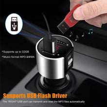 Load image into Gallery viewer, Bluetooth FM Transmitter Audio Aux Modulator Dual USB Fast Car Charger Bluetooth Handsfree Calling Car Kit Car Radio MP3 Player