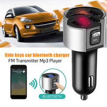 Load image into Gallery viewer, Bluetooth FM Transmitter Audio Aux Modulator Dual USB Fast Car Charger Bluetooth Handsfree Calling Car Kit Car Radio MP3 Player
