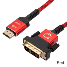 Load image into Gallery viewer, HDMI to DVI Transfer Cable 1m 24+1Two-way Mutual Transfer High-Definition Cable Computer to Monitor