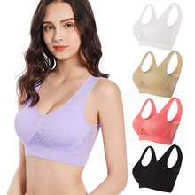 Load image into Gallery viewer, Women Yoga Underwear Bra Women Underwear Breathable Seamless Bralette With Pads Cup Wireless Vest Fitness Push Up Brassiere