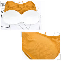 Load image into Gallery viewer, Women Beauty Back Yoga Bra Padded Sports Bra Removable Workout Bra Cross Back Sport Fitness Bra Elastic Thin Shoulder Strap