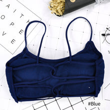 Load image into Gallery viewer, Women Beauty Back Yoga Bra Padded Sports Bra Removable Workout Bra Cross Back Sport Fitness Bra Elastic Thin Shoulder Strap