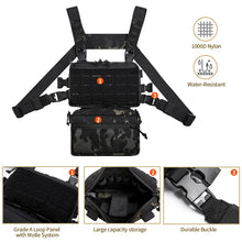 Load image into Gallery viewer, 1050D Outdoor Tactical Vest Military Bag CS Chest Rig Airsoft Magazine Holster Molle System Men Nylon Backpack EDC