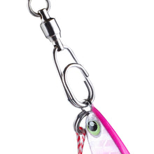 Load image into Gallery viewer, 50/100pcs Bearing Swivel Oval Split Rings Stainless Steel Hooked Snap Rolling Swivel Lure Connector Fishing Accessories
