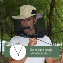 Load image into Gallery viewer, Hike Foldable Mosquito Hat With Hidden Net Mesh Repellent Insect Bee Protection Casual Outdoor Sunscreen Fishing Cap