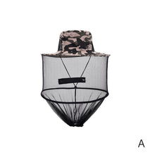 Load image into Gallery viewer, Hike Foldable Mosquito Hat With Hidden Net Mesh Repellent Insect Bee Protection Casual Outdoor Sunscreen Fishing Cap